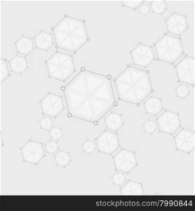 Molecular seamless structure abstract drawing background