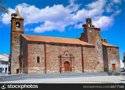 Monasterio church San Pedro apostol by via de la Plata way in extremadura of spain