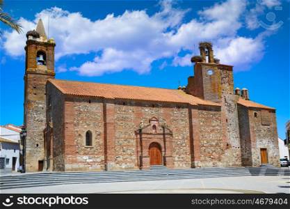 Monasterio church San Pedro apostol by via de la Plata way in extremadura of spain