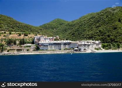 Monastery on the mount Athos in Greece
