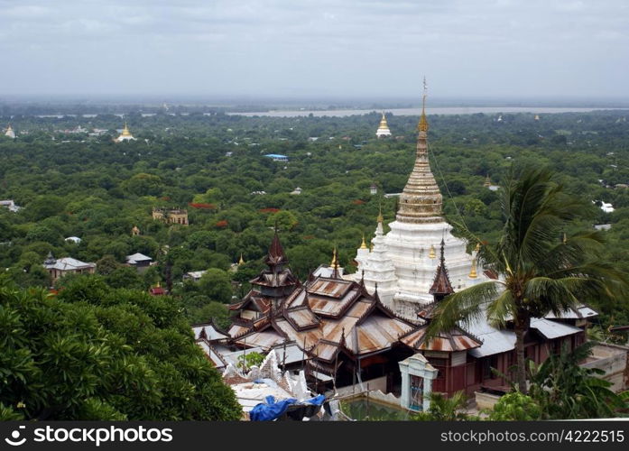 Monastery on the Sagaing Hill, Mandalay, Myanmar