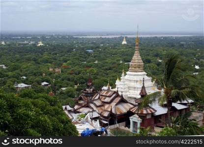 Monastery on the Sagaing Hill, Mandalay, Myanmar