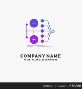 monetization, finance, money, transfer, value Purple Business Logo Template. Place for Tagline.. Vector EPS10 Abstract Template background