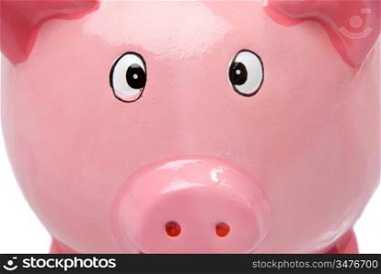 Money box a over white background