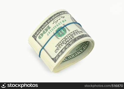 money isolated on a white