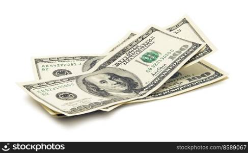 money isolated on a white