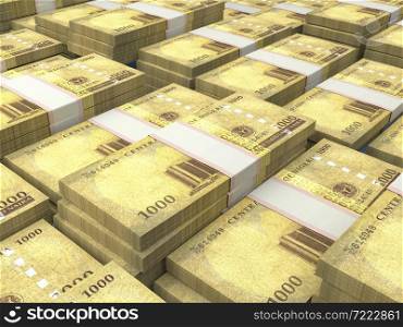 Money of Nigeria. Nigerian naira bills. NGN banknotes. 1000 polymer. Business, finance, news background.. Nigerian banknotes. Nigeriannaira bills. 1000 NGN polymer. Business, finance background.