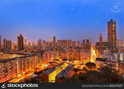 Mong Kok apartment buildings, Hong Kong, China