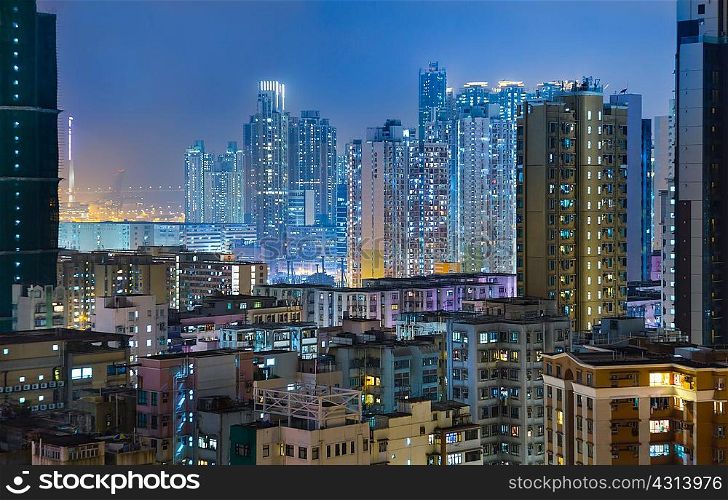 Mongkok apartment buildings, Hong Kong, China