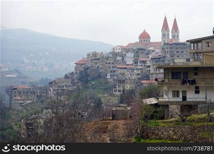 Moning in Bsharri in Lebanon