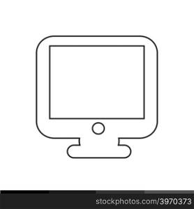 Monitor Icon Illustration design