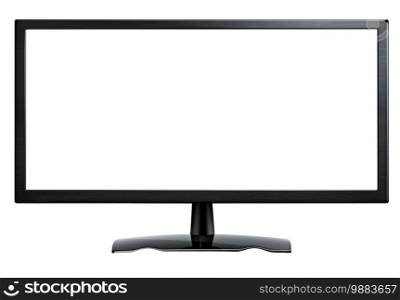 monitor  isolated on white background. monitor on white background