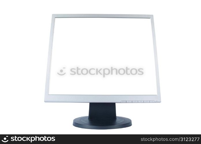monitor isolated over white background