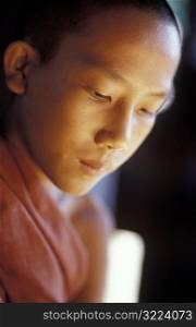 Monk in Quiet Contemplation