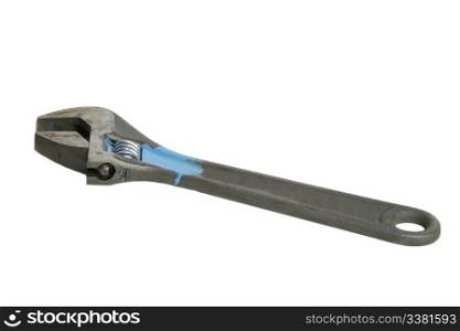 Monkey wrench isolated on white