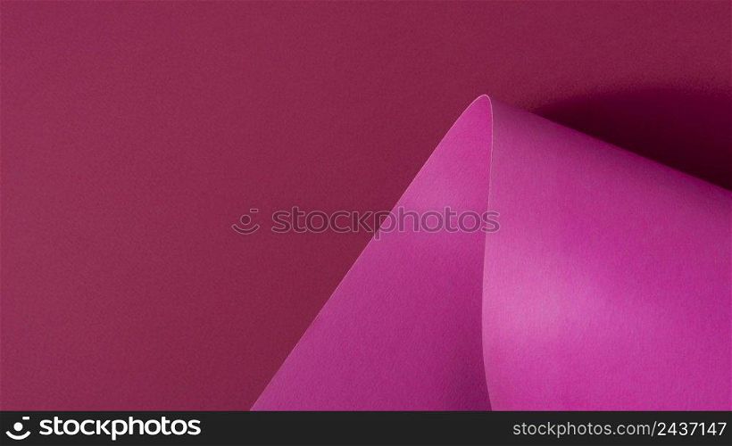 monochromatic still life composition with magenta paper 2