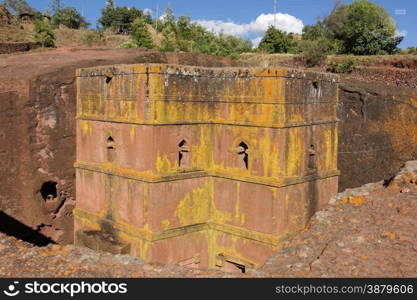 Monolithic church Saint George, Lalibela, Ethiopia, Africa