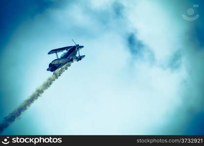 Monroe, NC - Nov 9 2013 - action in the sky during an airshow-warbirds over monroe