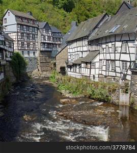 Monschau, typical village of the Eifel region, Germany, Europe