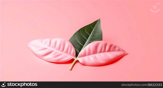 Monstera plant leaves, nature concept, tropical leaf background with empty space. Ai generated