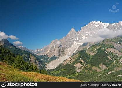 mont Blanc in summer