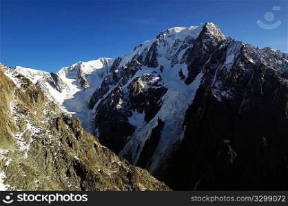 Mont Blanc, south face, from Veny valley Italy