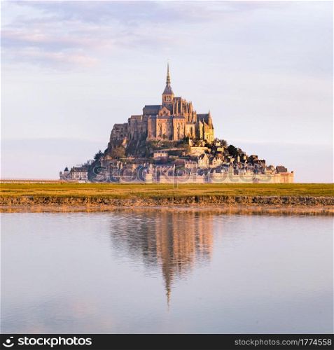 Mont-Saint-Michel in Normandy, France. Mont-Saint-Michel in Normandy