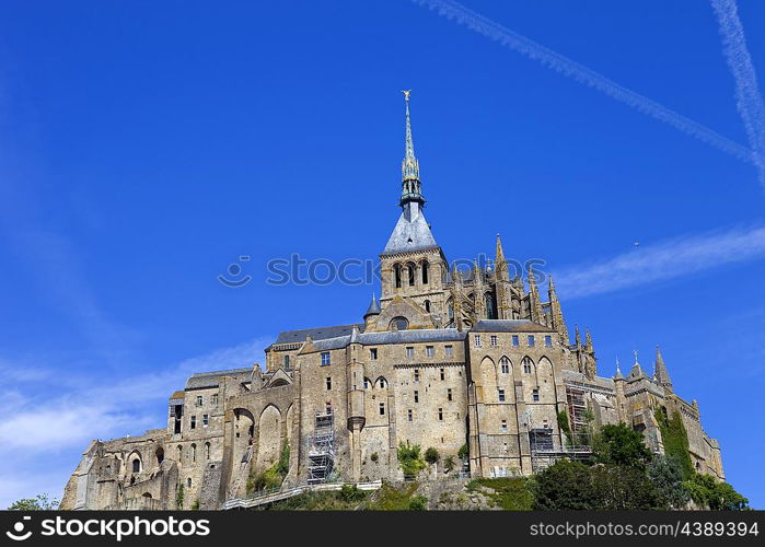 mont saint michel view, in the north of france