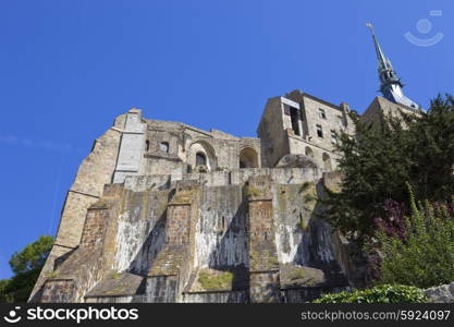 mont saint michel view, in the north of france