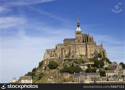 mont saint michel view, in the north of france