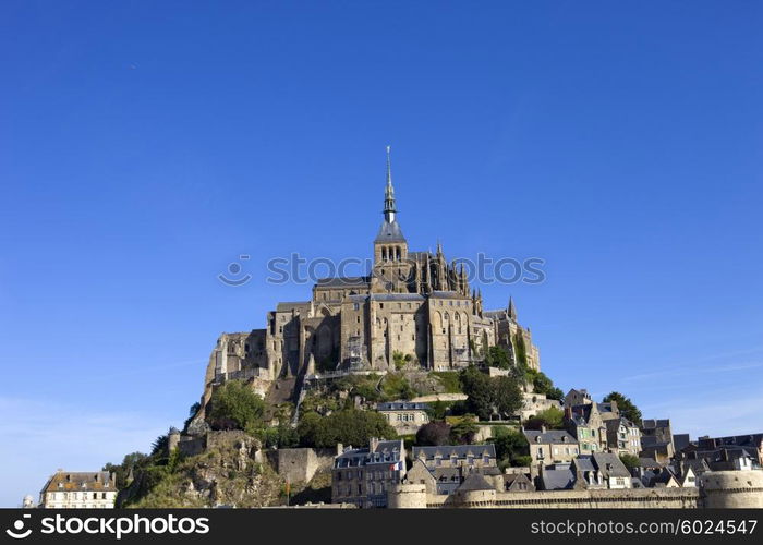 mont saint michel view, in the north of france