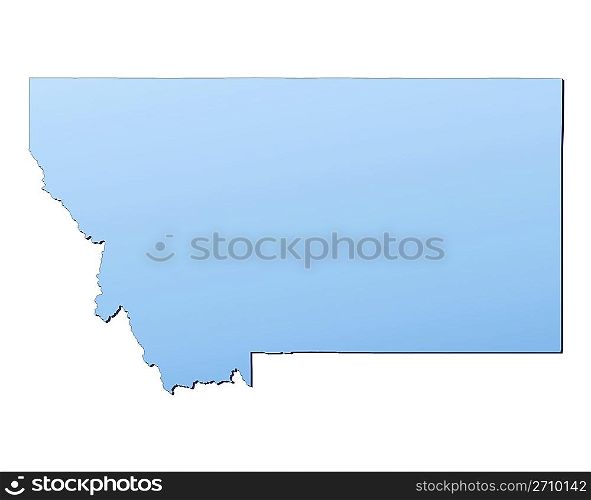Montana(USA) map