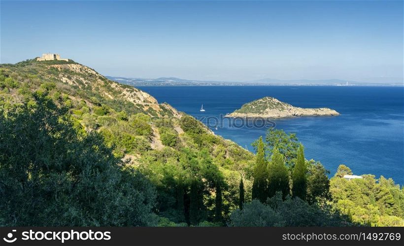 Monte Argentario, Grosseto, Tuscany, Italy: the promontory on the Tirreno sea at summer