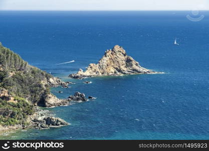 Monte Argentario, Grosseto, Tuscany, Italy: the promontory on the Tirreno sea at summer