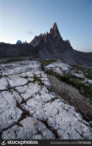Monte Paterno at sunrise, Italian Dolomites