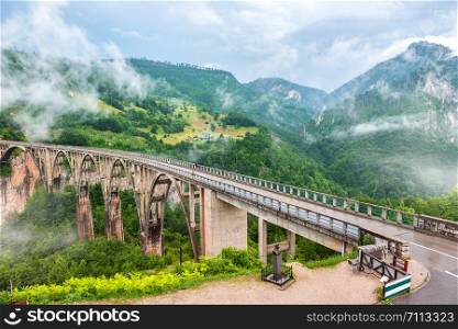 Montenegro. Dzhurdzhevich Bridge Over The River Tara