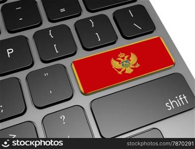 Montenegro keyboard image with hi-res rendered artwork that could be used for any graphic design.. Montenegro