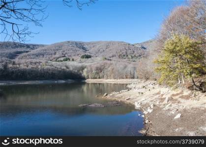 Montseny in Autumn lake located in Barcelona
