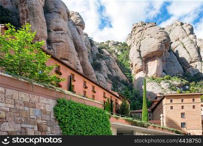 Montserrat Monastery, Santa Maria de Montserrat is a Benedictine abbey located on the mountain Montserrat near Barcelona, Catalonia, Spain