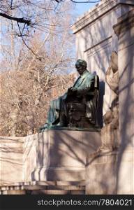 Monument and memorial to President James Buchanan in Washington DC