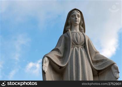 Monument Lady of Guadalupe on a cemetery. Since its creation in 1787 Lychakiv Cemetery Lvov, Ukraine