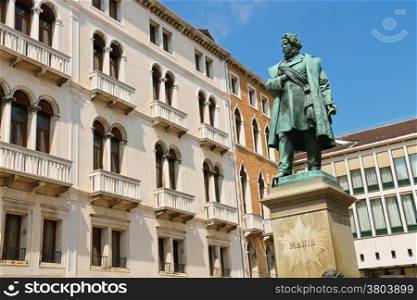Monument of Manin in Venice, Italy