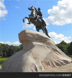 Monument of Peter the Great in Saint-Petersburg, Russia