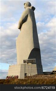 Monument of russian soldier near Kola, Murmansk, Russia