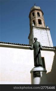 Monument of San Pedro Regalado- the patron saint of Valladolid, Castilla y Leon, Spain