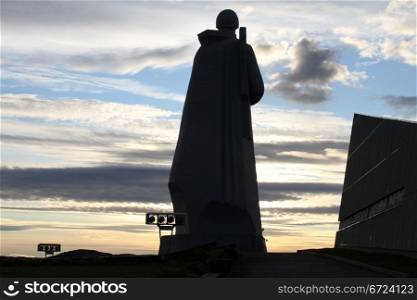 Monument of soviet soldier in Murmansk, Russia