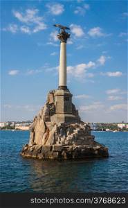 Monument to the Scuttled Warships in Sevastopol, Crimea, Ukraine