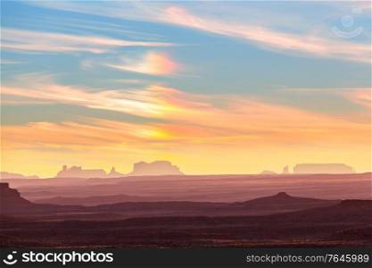 Monument Valley landscapes, Utah, USA