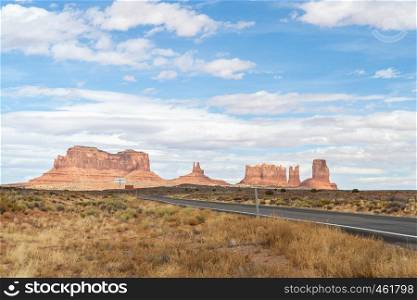 Monument Valley Navajo Tribal Park in Utah USA