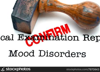 Mood disorder confirm